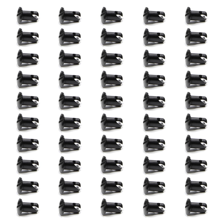 Oval Head Button Alum Black .550 Long 50 Pack