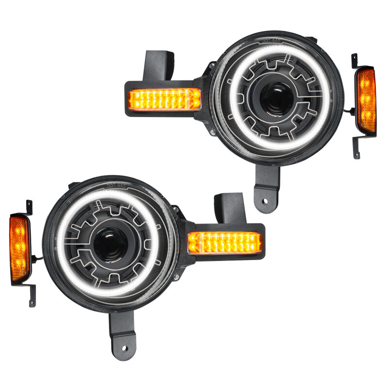 Oracle 2021+ Ford Bronco Oculus Bi-LED Projector Headlights w/ Heated Lenses