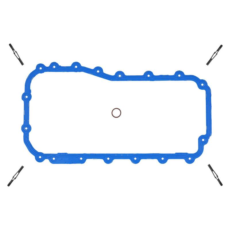 Fel-Pro 07-11 Wrangler Engine Oil Pan Gasket Set - PermaDry Molded Rubber Oil Pan SnapUps Included