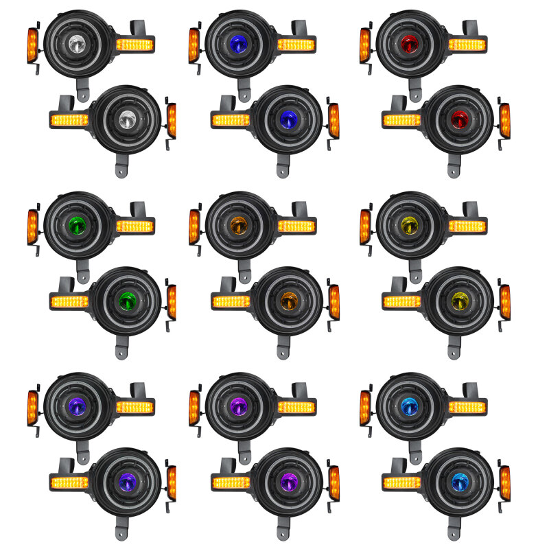Oracle 2021+ Ford Bronco Oculus Bi-LED Projector Headlights - ColorSHIFT LED