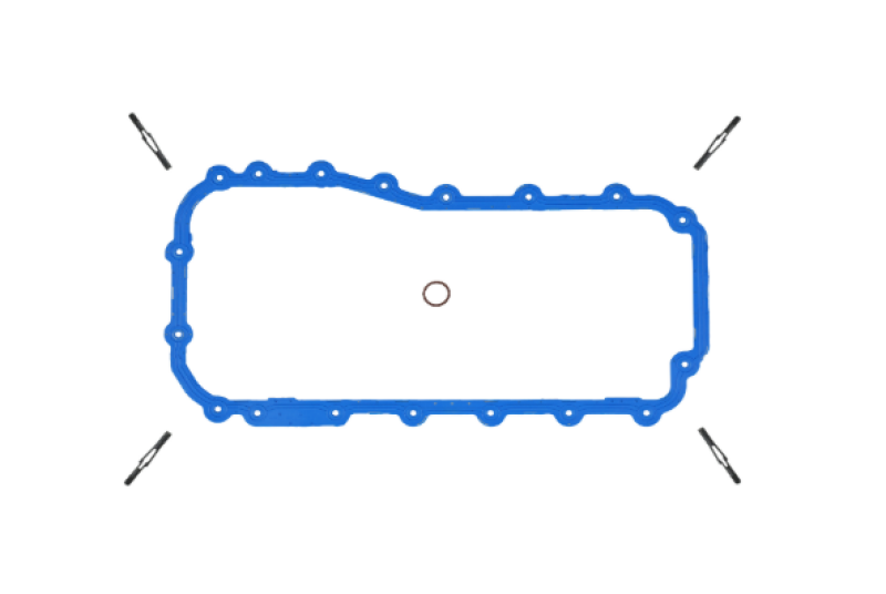 Fel-Pro 07-11 Wrangler Engine Oil Pan Gasket Set - PermaDry Molded Rubber Oil Pan SnapUps Included