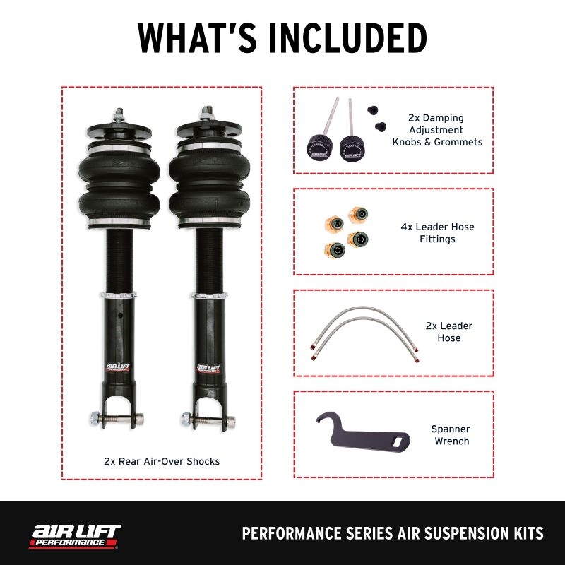 Air Lift 15-20 Acura TLX / 13-17 Honda Accord Rear Performance Air Suspension Kit