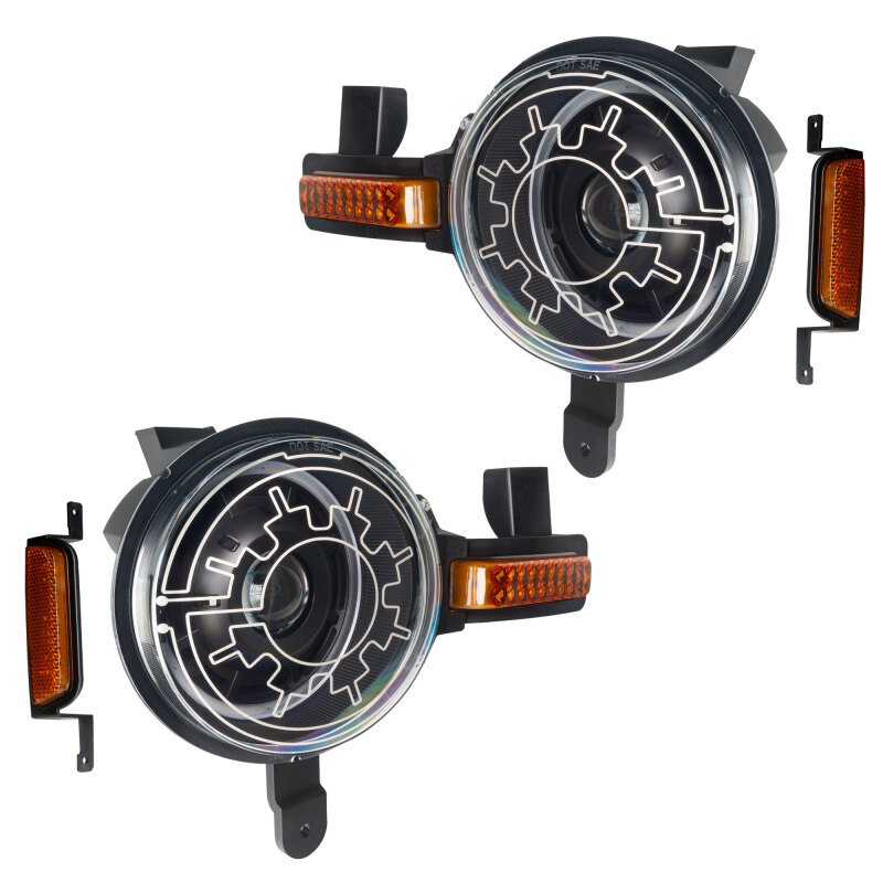 Oracle 2021+ Ford Bronco Oculus Bi-LED Projector Headlights w/ Heated Lenses