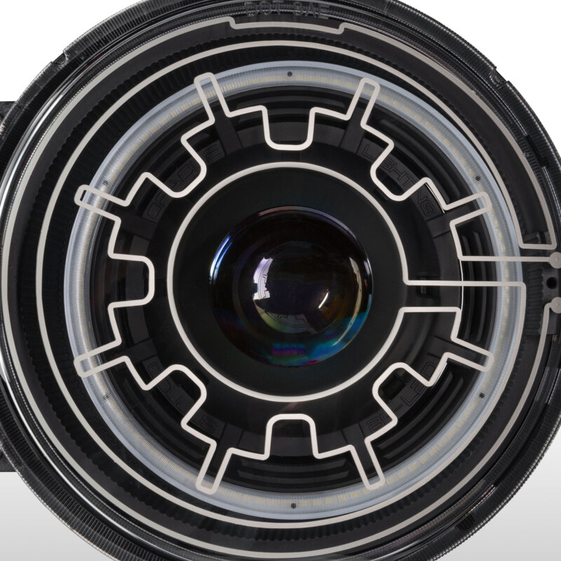 Oracle 2021+ Ford Bronco Oculus Bi-LED Projector Headlights w/ Heated Lenses