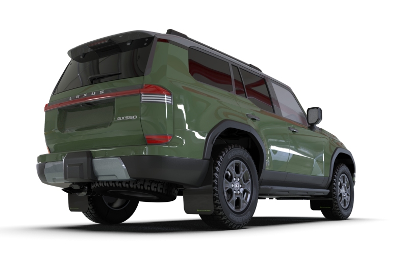 Rally Armor 2024+ Lexus GX-550 Overtrail Black UR Mud Flap Dark Grey Logo