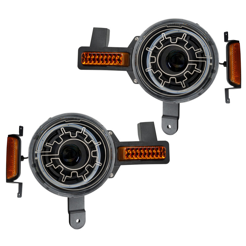 Oracle 2021+ Ford Bronco Oculus Bi-LED Projector Headlights w/ Heated Lenses